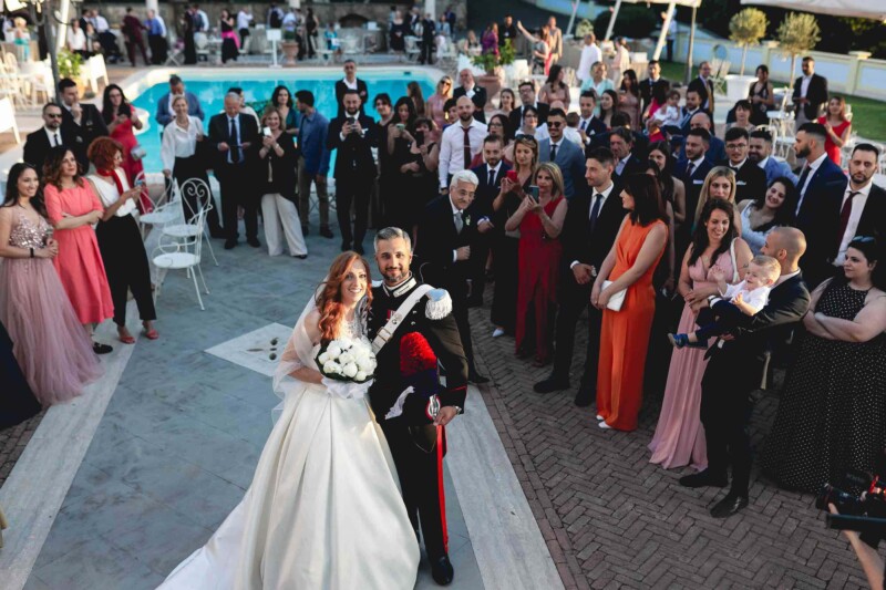 sposi in location villa bencivenga fotografo matrimonio subiaco roma